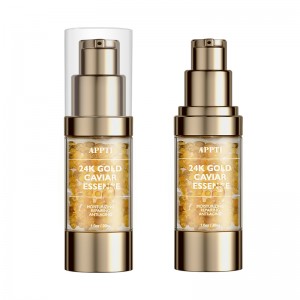 Factory wholesale whitening 24k gold caviar serum organic anti aging brightening wrinkle firming collagen serum